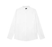 Armani Exchange, ,Shirts ,Uomo ,Bianco ,L Camicia in Lino Regular Fit