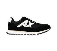 Armani Exchange Scarpe da Ginnastica da Uomo, con Logo Geometrico, Colore: Nero + Bianco, 41 EU, Bianco Black off, 41 EU