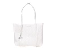 Armani Exchange Shopper bianca da donna realizzata in tessuto spalmato con logo monogram UNI