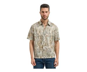 Armani Exchange - Short Sleeve Cotton Shirt - - Shirts - Uomo - Multicolore - 2XL