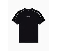 Armani Exchange Short Sleeve Round Collar Front Logo T-Shirt, Nero, S Uomo