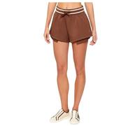 Armani Exchange - Shorts con Profilo a Contrasto - - Shorts - Donna - Marrone - M