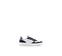Armani Exchange Side Sewn Logo, Low Top, Scarpe da Ginnastica Uomo, Navy Bluette, 44 EU