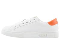Armani Exchange Sneaker da Donna Mina Cup Sole, Back Tab with And Metal Logo Dettaglio On Side, Op White Orange, 36 EU