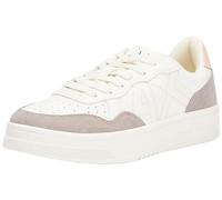 Armani Exchange Sneaker da Donna Seattle, Dettagli Scamosciati, Logo Embroidered, off White Taupe Rose, 38.5 EU