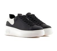 Armani Exchange Sneaker da Donna Super, ad Alta Suola, Nero 35