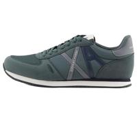 Armani Exchange Sneaker da Uomo Rio, Essential, Side Logo, Green Night Sky, 42.5 EU