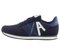 Armani Exchange Sneaker da Uomo Rio, Essential, Side Logo, Night Sky off White, 39 EU