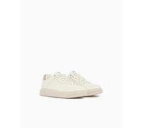 Armani Exchange Sneaker da uomo Venice Suede Sneaker, Bianco sporco/terra, 41 EU