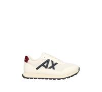 Armani Exchange Sneaker Drop Uomo, Bianco sporco/blu scuro, 41 EU