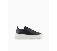 Armani Exchange Sneakers in Pelle Bianca Tinta Unita