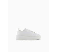 Armani Exchange Sneakers in Pelle Bianca Tinta Unita