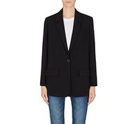 ARMANI EXCHANGE Sostenibile, Cross Gender, Chiusura Con Bottone Singolo, Business Casual Blazer, Donna, Nero, S