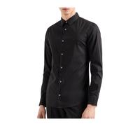 Armani Exchange - Stretch Nylon-Blend Shirt - - Shirts - Uomo - Nero - M