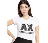 ARMANI EXCHANGE Maglietta nero / bianco, Taglia S