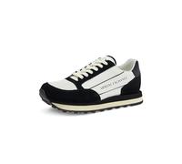 ARMANI EXCHANGE Suede Bicolor Sneakers, Scarpe da ginnastica Uomo, Off White Black, 45 EU