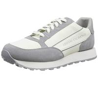 ARMANI EXCHANGE Suede Bicolor Sneakers, Scarpe da ginnastica Uomo, Off White Silver, 40 EU