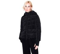 Armani Exchange Sustainable, Thumbhole Sleeve, Logo Embroidered, Adjustable Hood Down Coat, Black, M, Nero, M