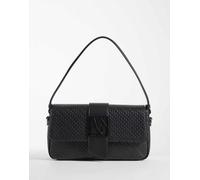 Armani Exchange - Susy - Borsa da spalla morbida intrecciata nera-Nero One Size