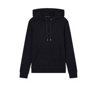 Armani Exchange Felpa da Donna a Maniche Corte, con Logo sul Davanti, Nero, L