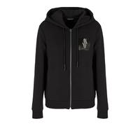 Armani Exchange, ,Sweatshirts & Hoodies ,Donna ,Nero ,S Felpa nera con cappuccio e tasche con zip