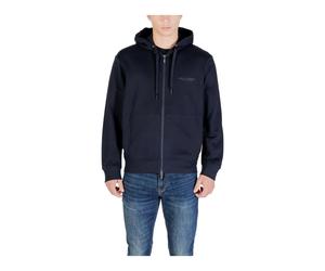 Armani Exchange, ,Sweatshirts & Hoodies ,Uomo ,Blu ,2XL Felpa con Cappuccio e Zip con Tasche Frontali
