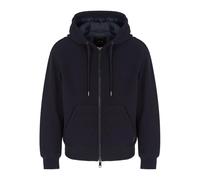 Armani Exchange, ,Sweatshirts & Hoodies ,Uomo ,Blu ,M Cappotto Blu Imbottito con Cappuccio e Zip