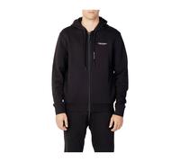 Armani Exchange, ,Sweatshirts & Hoodies ,Uomo ,Nero ,S Felpa con zip in cotone nero