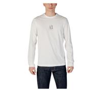 Armani Exchange - T-shirt a maniche lunghe con stampa bianca - - Tops - Uomo - Bianco - 2XL