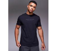 Armani Exchange - T-shirt blu navy a maniche corte 42