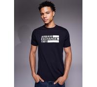 Armani Exchange - T-shirt blu navy con logo al centro 42
