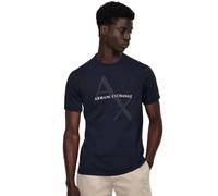 ARMANI EXCHANGE T-shirt Classica In Cotone Con Logo, T-shirt Uomo, Blu, L
