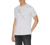 ARMANI EXCHANGE T-shirt Classica In Cotone Con Logo, T-shirt, Uomo, Grigio, L