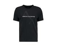 ARMANI EXCHANGE T-shirt Classica In Cotone Con Logo, T-shirt, Uomo, Nero, M