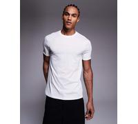 Armani Exchange - T-shirt color bianco sporco con logo centrale 34