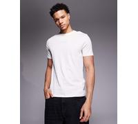 Armani Exchange - T-shirt color crema con logo sul petto-Bianco 34