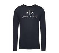 Armani Exchange T-shirt Crewneck da Uomo, Blu, L