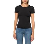 Armani Exchange Essential, Embroidered Logo Signature T-Shirt, Nero, S Donna
