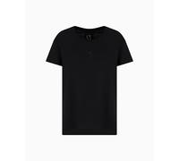 Armani Exchange T-Shirt Donna Icon Project, Shiny Logo, Nero, XS