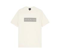 Armani Exchange, ,Tops ,Uomo ,Bianco ,L T-shirt a maniche corte e girocollo in cotone