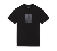 Armani Exchange - T-shirt in cotone a girocollo stampata a maniche corte - - Tops - Uomo - Nero - XS