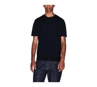 Armani Exchange - T-Shirt in Cotone a Maniche Corte con Scollo Rotondo - - Tops - Uomo - Nero - M