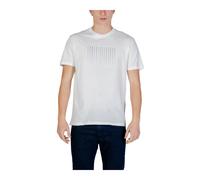 Armani Exchange - T-Shirt in Cotone a Maniche Corte e Girocollo - - Tops - Uomo - Bianco - XL