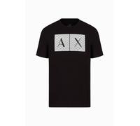 Armani Exchange T-shirt Manica Corta Con Stampa Logo Nero - Taglia M Uomo