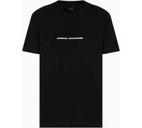 Armani Exchange - T-shirt regular fit con logo goffrato - - Tops - Uomo - Nero - 2XL