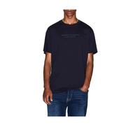 Armani Exchange - T-shirt Regular Fit con Logo - - Tops - Uomo - Blu - M