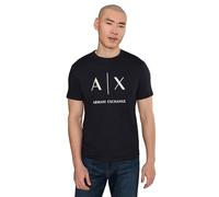 Armani Exchange - T-shirt girocollo a maniche corte in cotone - - Tops - Uomo - Blu - S