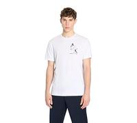 ARMANI EXCHANGE Tee With Tone-on-tone Logo, T-shirt, Uomo, Bianco, M