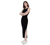 Armani Exchange Tessuto Elasticizzato Comodo Interlock Long Dress Casual Night out, Nero, M Donna