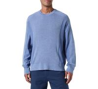 Armani Exchange The Grid, Sustainable, Ribs And Reverse Jersey Stitch Maglione, Flint Stone, XL Uomo